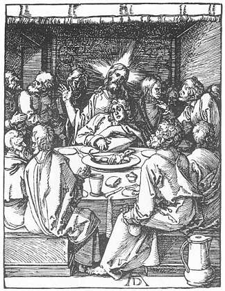 最后的晚餐 The Last Supper (1511)，阿尔布雷希特·丢勒