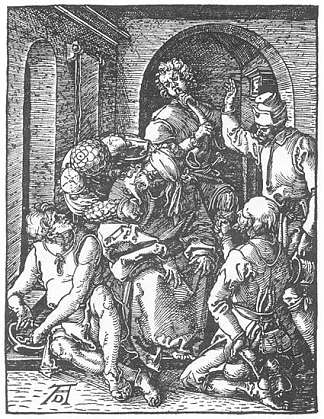 对基督的嘲弄 The Mocking of Christ (1511)，阿尔布雷希特·丢勒