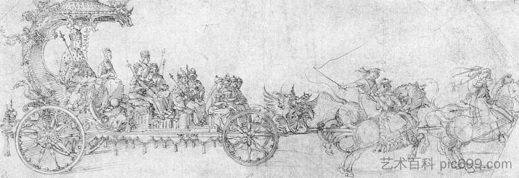 小战车 The small chariot (1512)，阿尔布雷希特·丢勒