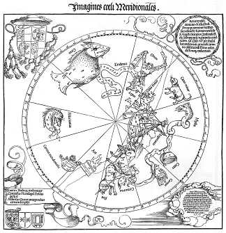 天球的南半球 The Southern Hemisphere of the Celestial Globe (1515)，阿尔布雷希特·丢勒