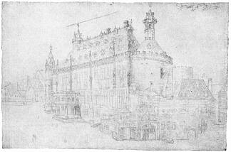 亚琛市政厅 The town hall in Aachen (1520)，阿尔布雷希特·丢勒