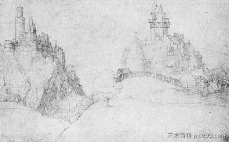 两座城堡 Two Castles，阿尔布雷希特·丢勒