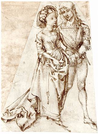 年轻夫妇 Young couple (c.1492 – c.1494)，阿尔布雷希特·丢勒