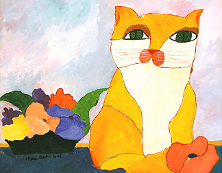 黄猫和花 Yellow Cat and Flowers (2002)，阿尔代米尔·马丁斯