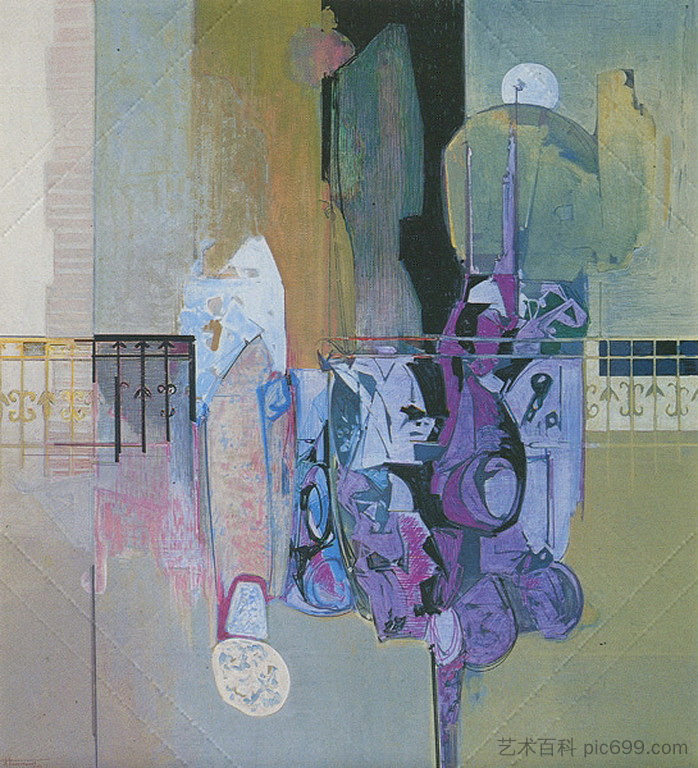 带鲜花的阳台 Balcony with Flowers (1972)，阿列科斯科诺托洛斯