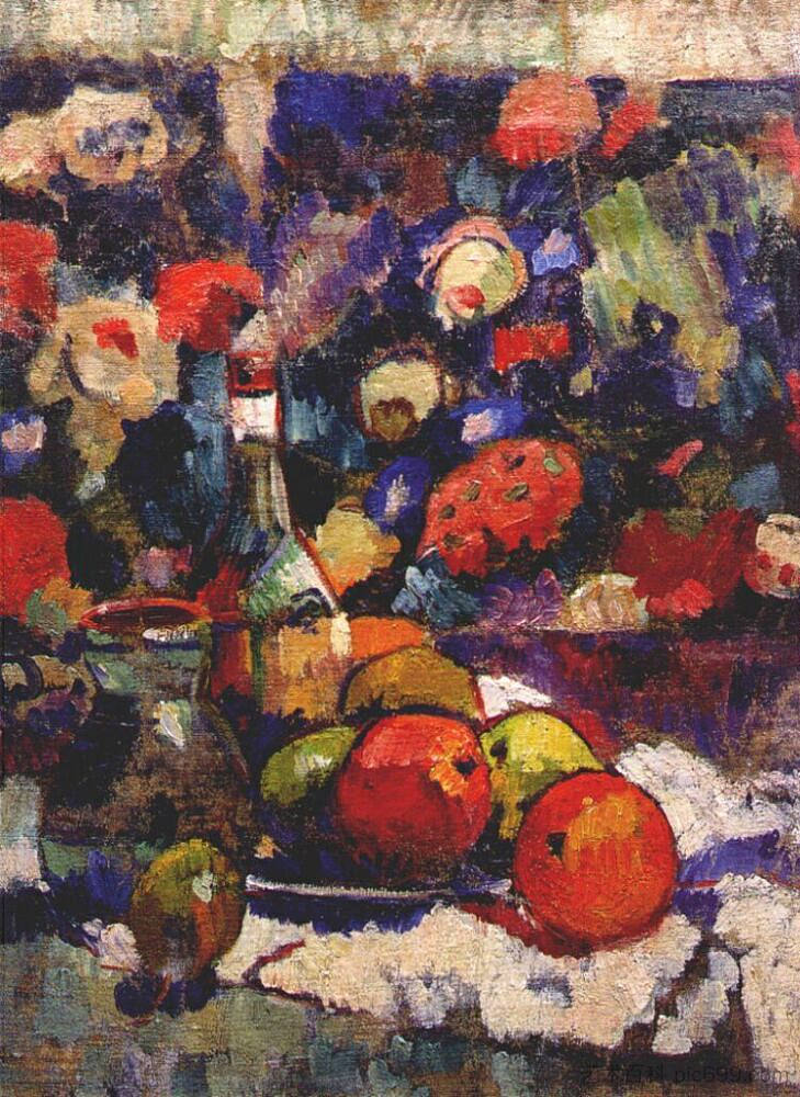 静物画 Still life (1909 - 1910)，亚历山德拉埃克斯特