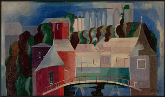 桥景 View of the bridge (1936 – 1938)，亚历山德拉埃克斯特