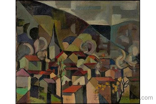 桥景 View of the bridge (1936 - 1938)，亚历山德拉埃克斯特