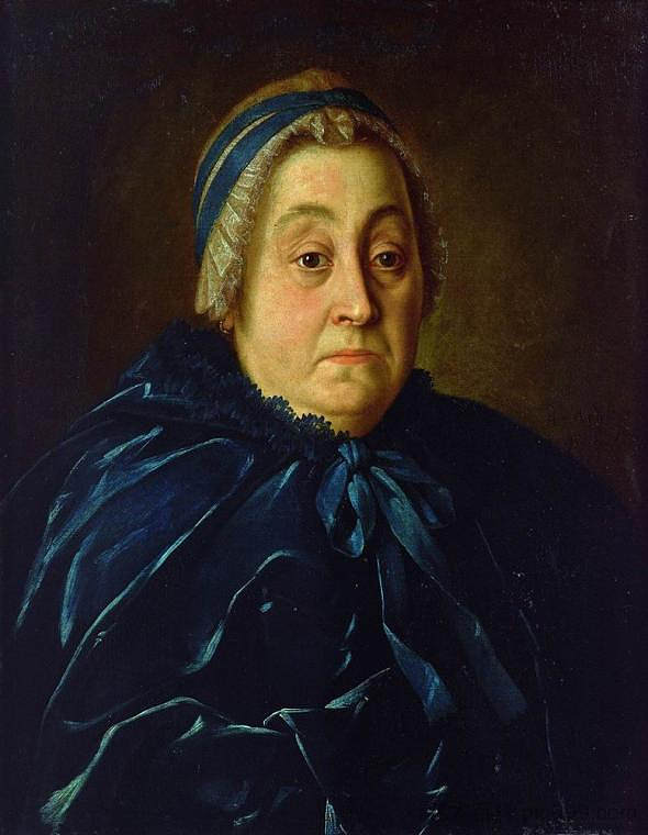 安娜·瓦西里耶夫娜·布图利娜的肖像 Portrait of Anna Vasiliyevna Buturlina (1763)，阿列克西·安特波夫