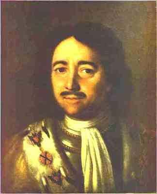 沙皇彼得一世大帝（1672-1725）的肖像 Portrait of Tsar Peter I the Great (1672-1725) (1772)，阿列克西·安特波夫