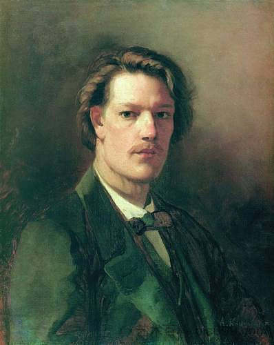 艺术家米哈伊尔·佩斯科夫的肖像 Portrait of the Artist Mikhail Peskov (1863)，阿列克谢·科尔祖欣