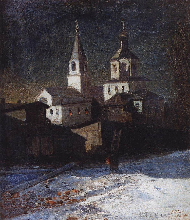 以利亚教堂在莫斯科 Church of Elijah the ordinary in Moscow (1882),阿列克谢·孔德拉季耶维奇·萨伏拉索夫
