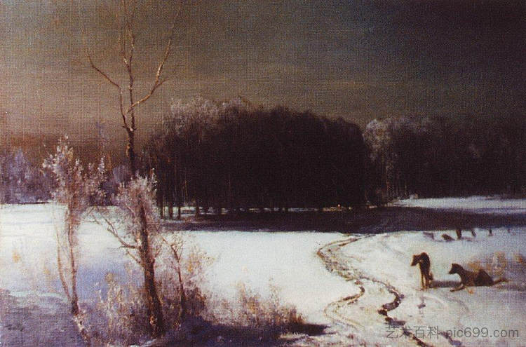 狼的风景 Landscape with wolves，阿列克谢·孔德拉季耶维奇·萨伏拉索夫