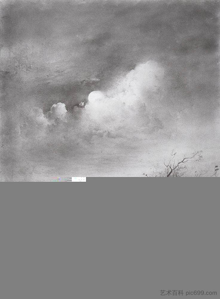 河上的月夜 Moonlit Night on the River (1885),阿列克谢·孔德拉季耶维奇·萨伏拉索夫