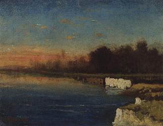 韦卢尼亚河岸 Riverbank of Velunia (c.1870)，阿列克谢·孔德拉季耶维奇·萨伏拉索夫