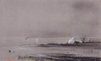 伏尔加河上的斯帕斯基死水 Spassky backwater on the Volga (1893)，阿列克谢·孔德拉季耶维奇·萨伏拉索夫