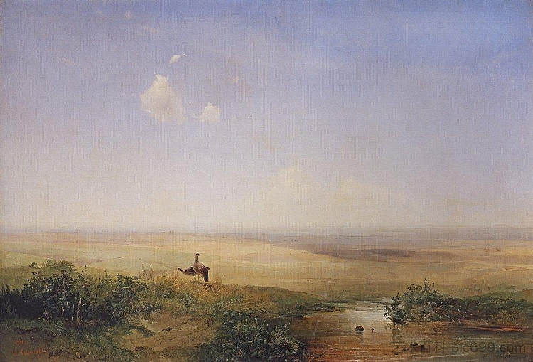 草原上的白天 Daytime in the Steppes (1852),阿列克谢·孔德拉季耶维奇·萨伏拉索夫