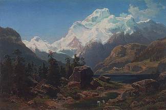 瑞士景观 Swiss View (1862)，阿列克谢·孔德拉季耶维奇·萨伏拉索夫