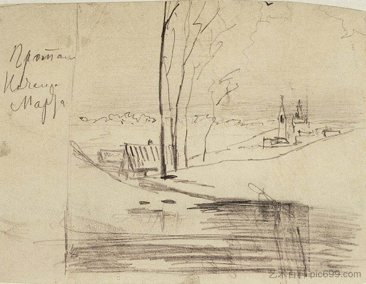 解冻。3月初 Thaw. Beginning of March (c.1880)，阿列克谢·孔德拉季耶维奇·萨伏拉索夫