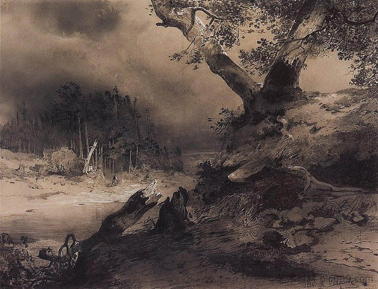 雷暴 Thunderstorm (1856)，阿列克谢·孔德拉季耶维奇·萨伏拉索夫