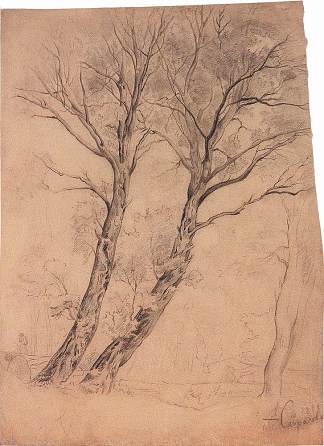 树 Trees (c.1850)，阿列克谢·孔德拉季耶维奇·萨伏拉索夫