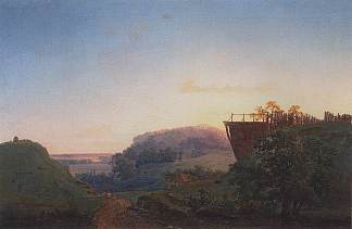乌克兰风景 Ukrainian landscape (1849)，阿列克谢·孔德拉季耶维奇·萨伏拉索夫