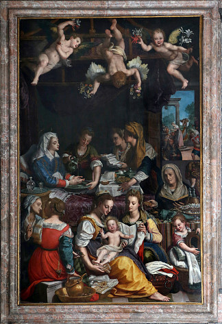圣母的诞生 Birth of the Virgin (1602)，亚历山德罗·阿洛里