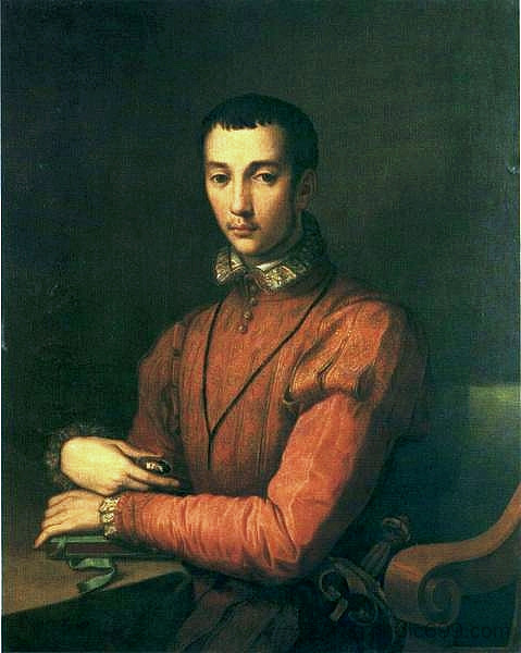 弗朗切斯科·德·美第奇的肖像 Portrait of Francesco De' Medici，亚历山德罗·阿洛里