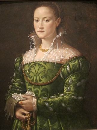 一位女士的肖像 Portrait of a Lady (c.1560)，亚历山德罗·阿洛里