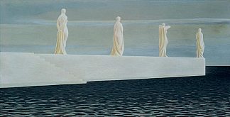 码头上的四个身影 Four Figures on Wharf (1952)，科尔维尔