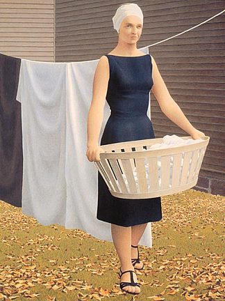 晾衣绳上的女人 Woman at Clothesline (1957)，科尔维尔