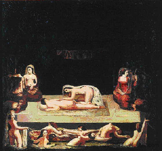 洗澡的女人 Bathing Women (1929),亚历山大·巴宗贝克·梅利基恩