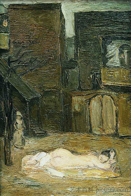 庭院 The courtyard (1964),亚历山大·巴宗贝克·梅利基恩