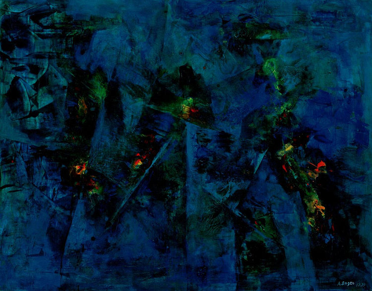 蓝色作曲 II Composition in Blue II (1999)，亚历山大·博根