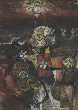 无题（抽象构图） Untitled (Abstract Composition) (1964)，亚历山大·博格西安