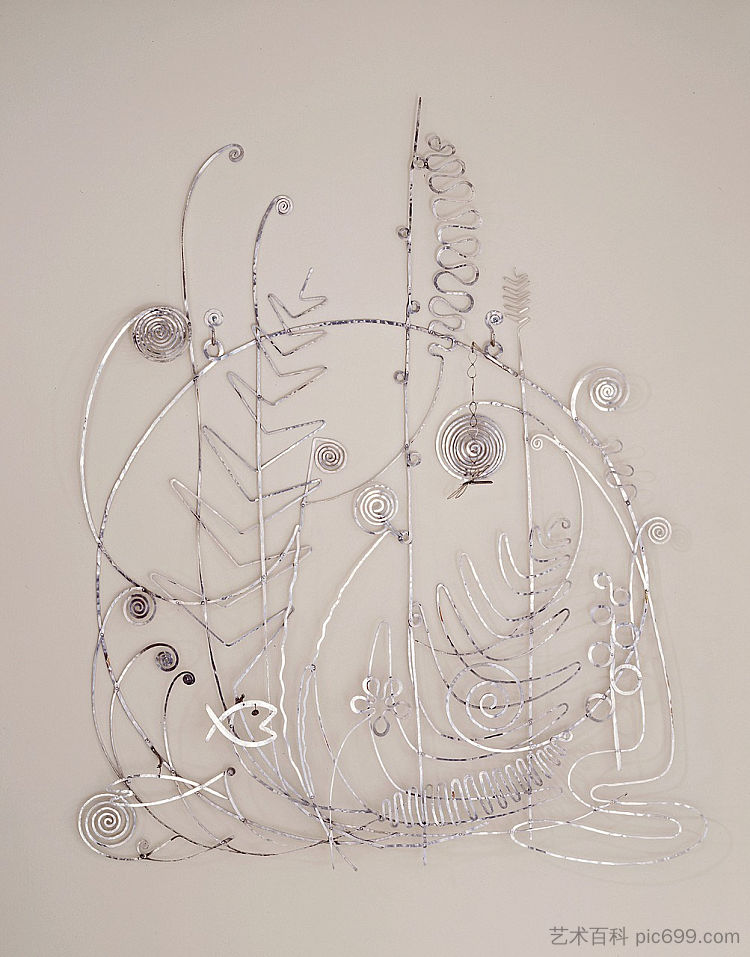 银色床头 Silver Bed Head (1946),亚历山大·考尔德
