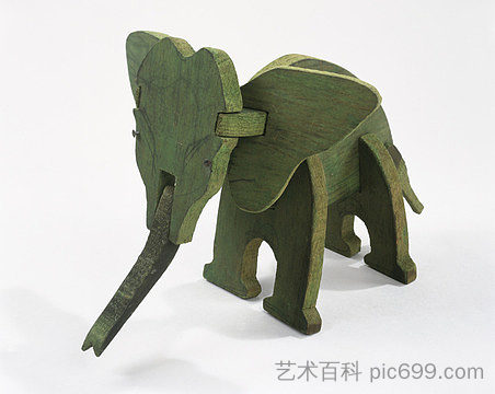 大象拼图 ELEPHANT PUZZLE (1927)，亚历山大·考尔德