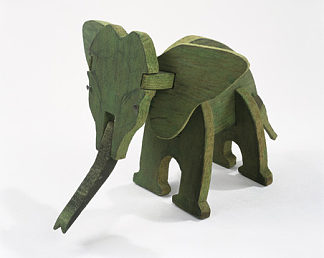 大象拼图 ELEPHANT PUZZLE (1927)，亚历山大·考尔德