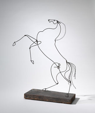 饲养种马 Rearing Stallion (1928)，亚历山大·考尔德