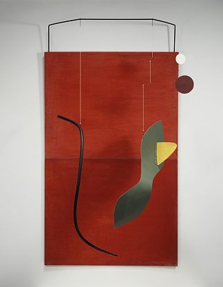 红色面板 RED PANEL (1936)，亚历山大·考尔德