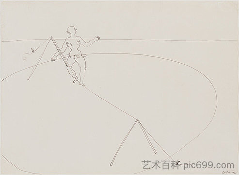 走钢丝者 TIGHTROPE WALKER (1932)，亚历山大·考尔德