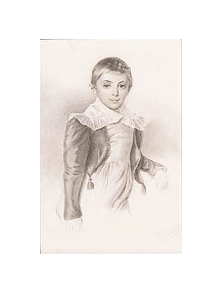 一个孩子的肖像 Portrait of a kid (1835)，亚历山大·克拉罗