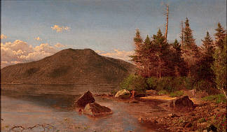 阿迪朗达克湖 Adirondack Lake (1870)，亚历山大·海威格·怀恩特