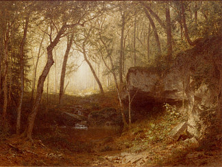 在阿迪朗达克的荒野中 In the Wilds of the Adirondacks (1876)，亚历山大·海威格·怀恩特
