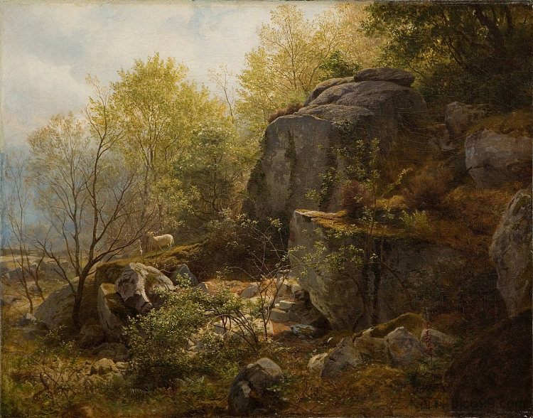 近 康威, 北威尔士 Near Conway, North Wales (1868),亚历山大·海威格·怀恩特