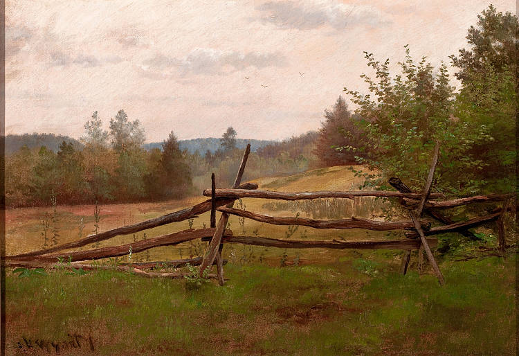 分体式铁路围栏 Split Rail Fence (1862)，亚历山大·海威格·怀恩特