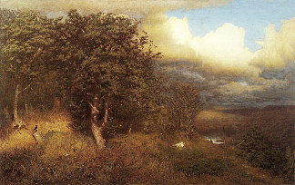 夏日风暴 Summer Storm (1865)，亚历山大·海威格·怀恩特