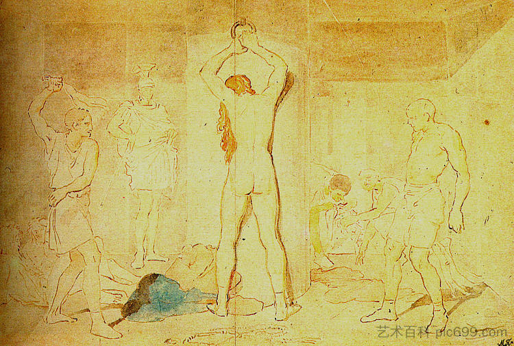 基督的鞭打 Flagellation of Christ，亚历山大·伊万诺夫