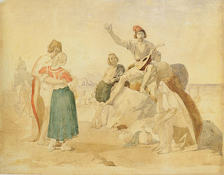 意大利场景 Italian scene (1838; Russian Federation                     )，亚历山大·伊万诺夫