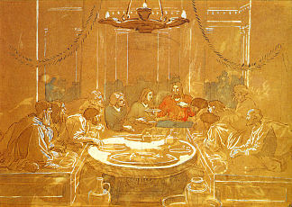 最后的晚餐 The Last Supper (1824; Russian Federation                     )，亚历山大·伊万诺夫